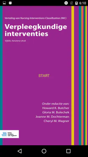 Verpleegk. interventies (NIC) screenshot