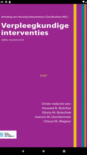 Verpleegk. interventies (NIC) screenshot