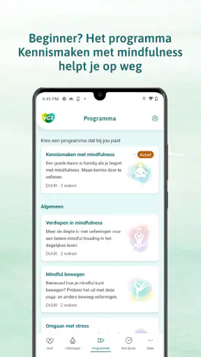 VGZ Mindfulness Coach screenshot