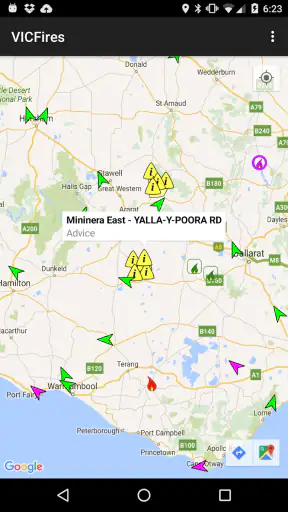 VICFires screenshot