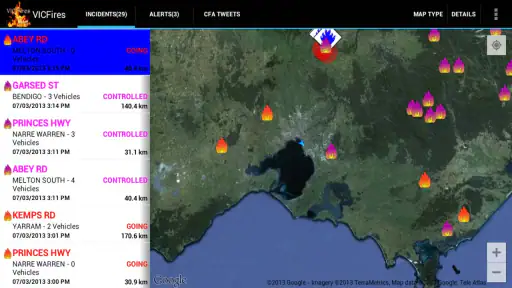 VICFires screenshot