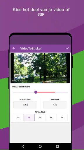 Video naar sticker screenshot