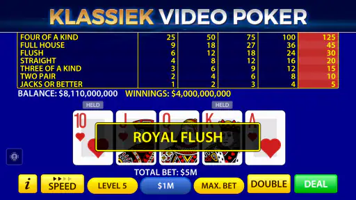 Video Poker van Pokerist screenshot