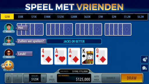 Video Poker van Pokerist screenshot