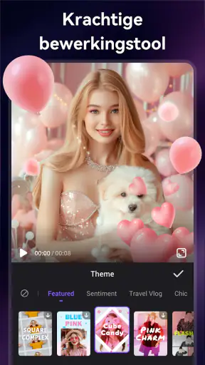 Videomaker met muziek, Foto screenshot