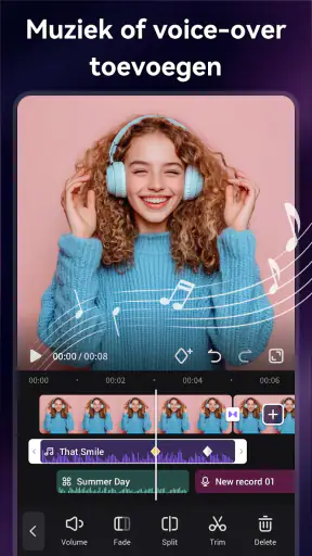 Videomaker met muziek, Foto screenshot