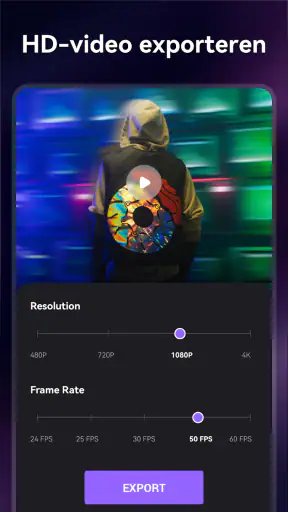Videomaker met muziek, Foto screenshot