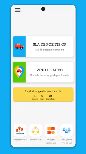 Vind de geparkeerde auto screenshot