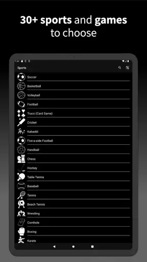 Virtual Scoreboard: Keep score screenshot
