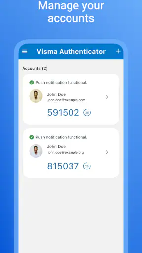Visma Authenticator screenshot
