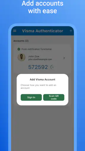 Visma Authenticator screenshot
