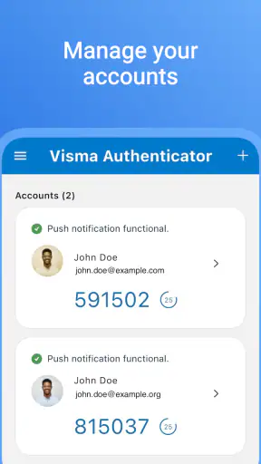 Visma Authenticator screenshot