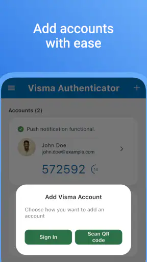 Visma Authenticator screenshot