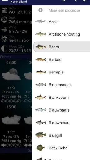 Visserij Voorspelling screenshot
