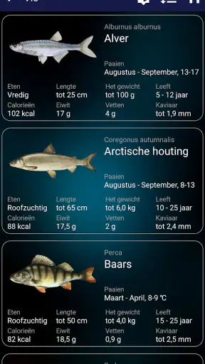 Visserij Voorspelling screenshot