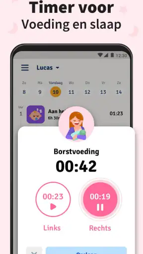 Voeding & Borstvoeding Tracker screenshot