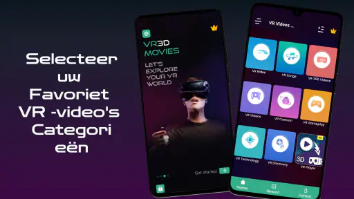 VR-filmsverzameling en -speler screenshot