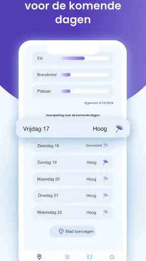 Waarschuw Pollen & Pollenradar screenshot