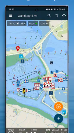 Waterkaart Live - Routes, AIS screenshot