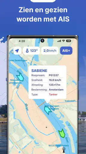 Waterkaarten: Vaar Navigatie screenshot