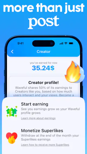 Waveful - Become a Creator screenshot