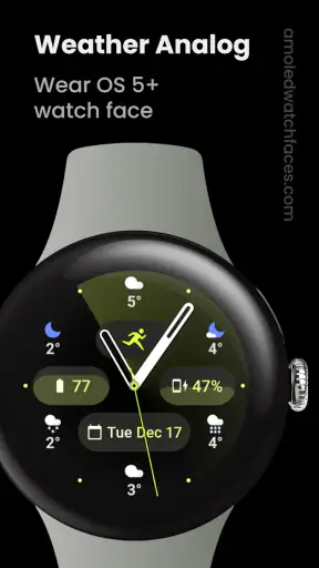 Weather Analog: Watch face screenshot