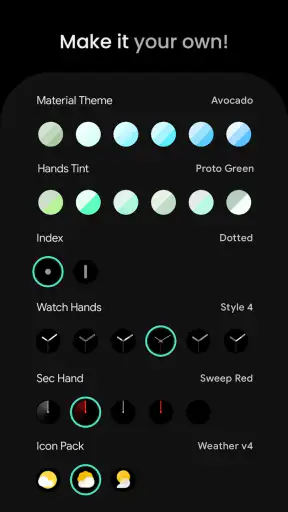 Weather Analog: Watch face screenshot