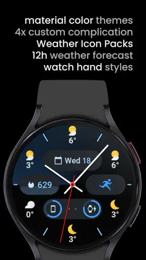 Weather Analog: Watch face screenshot
