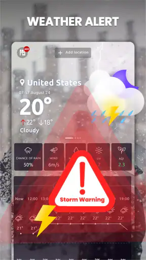 Weatherapp - Weervoorspelling screenshot