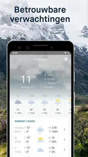 WeatherPro: Weer & Radar screenshot