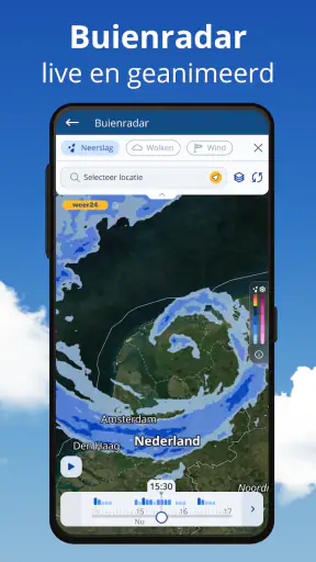 Weer - buienradar - Weer24 screenshot