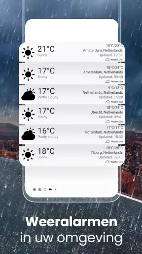 Weer Live° - Weerbericht screenshot