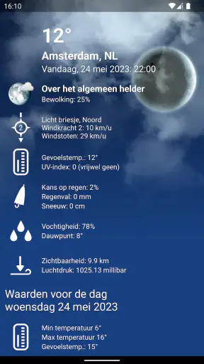 Weer Nederland XL PRO screenshot
