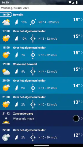 Weer Nederland XL PRO screenshot