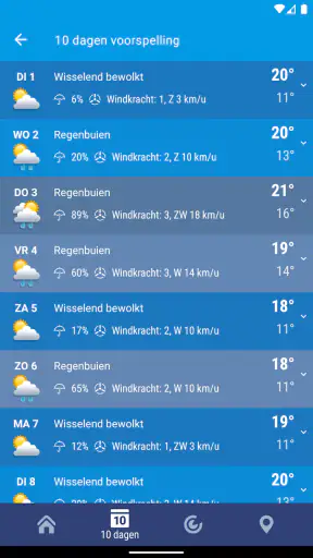 Weer Nederland XS PRO screenshot