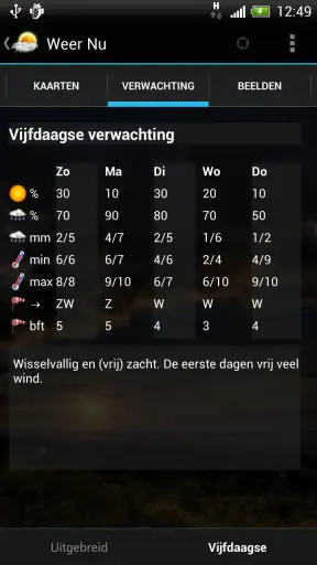 Weer Nu - Weerbericht en Radar screenshot