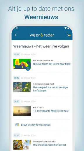 Weer & Radar met buienradar screenshot