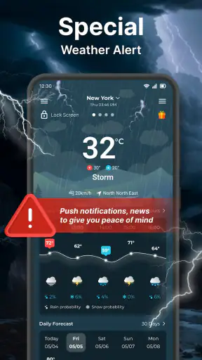 Weerbericht app screenshot
