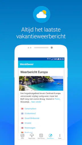 Weerplaza - complete weer app screenshot