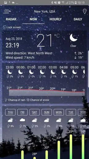 Weerradar screenshot