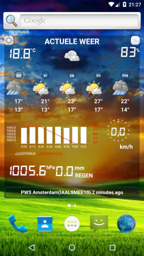 Weerstation screenshot