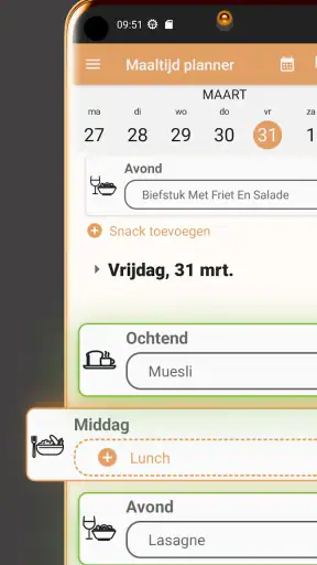 Wekelijkse Maaltijdplanner screenshot