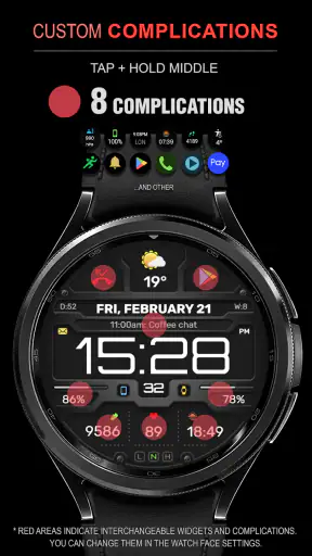 WFP 132 Digital watch face screenshot