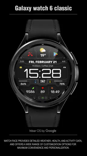 WFP 132 Digital watch face screenshot