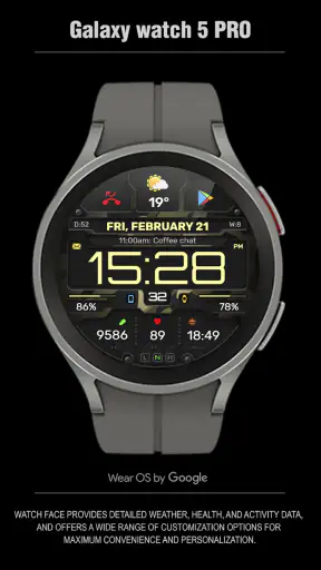 WFP 132 Digital watch face screenshot