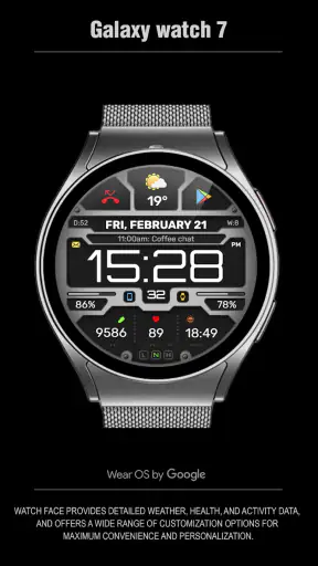 WFP 132 Digital watch face screenshot