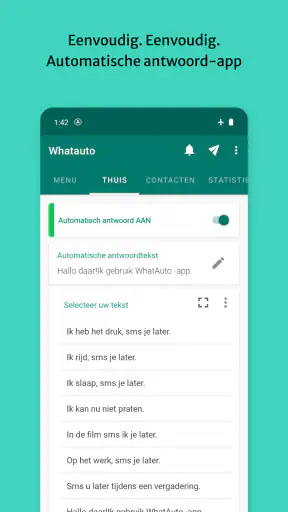 Whatauto - Auto antwoord screenshot