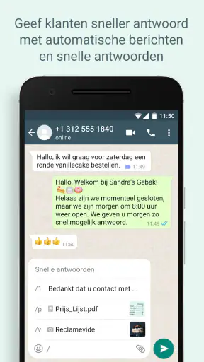 WhatsApp Business screenshot