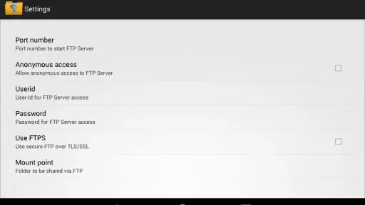 WiFi Pro FTP Server screenshot