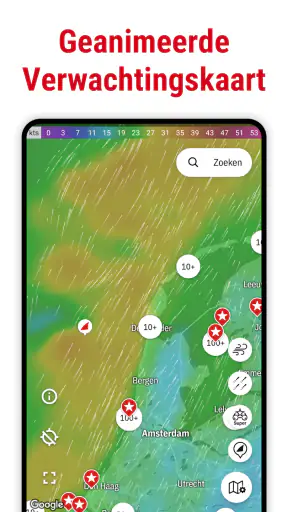 Windfinder: Wind & Weer Kaart screenshot
